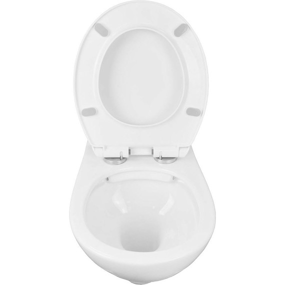 Унитаз подвесной безободковый Loranto Fredo CS-WH8005 с крышкой микролифт - фото, картинка 5 Унитаз подвесной безободковый Loranto Fredo CS-WH8005 с крышкой микролифт - фото 5