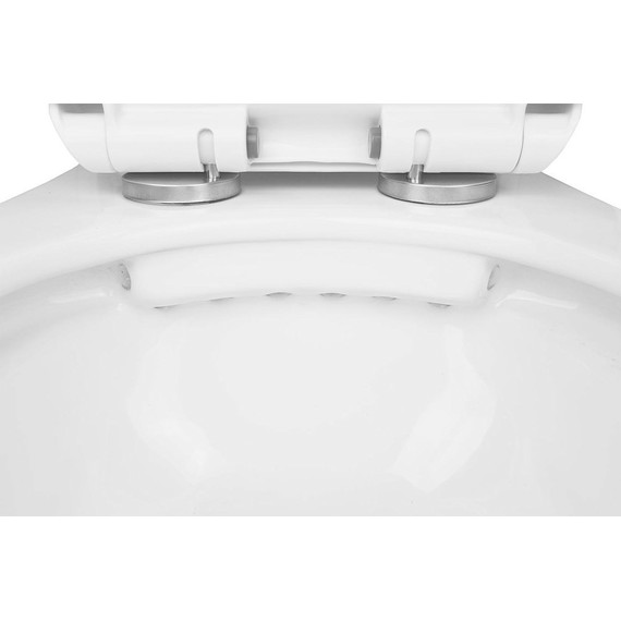 Унитаз подвесной безободковый Loranto Fredo CS-WH8005 с крышкой микролифт - фото, картинка 6 Унитаз подвесной безободковый Loranto Fredo CS-WH8005 с крышкой микролифт - фото 6