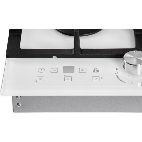 Газовая варочная поверхность Hiberg VM 4535 W (белое стекло) - фото 9