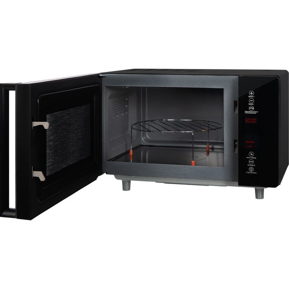 Отдельностоящая микроволновая печь Hiberg VM-4588 B (чёрное стекло) - фото 6