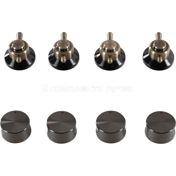 Газовая варочная поверхность Hiberg VM 6145 B (чёрное стекло) - фото 7