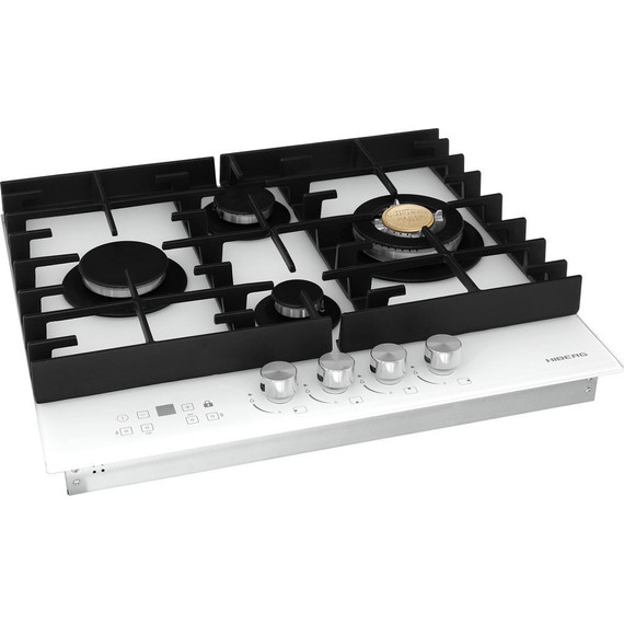 Газовая варочная поверхность Hiberg VM 6145 W (белое стекло) - фото 4