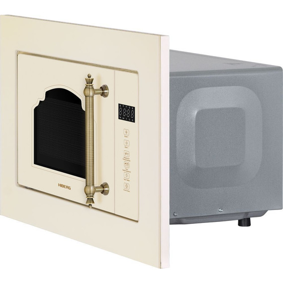 Встраиваемая микроволновая печь Hiberg VM 6502 YR (бежевое стекло) - фото 6