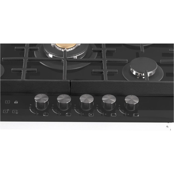 Газовая варочная поверхность Hiberg VM 7155 B (чёрное стекло) - фото 8