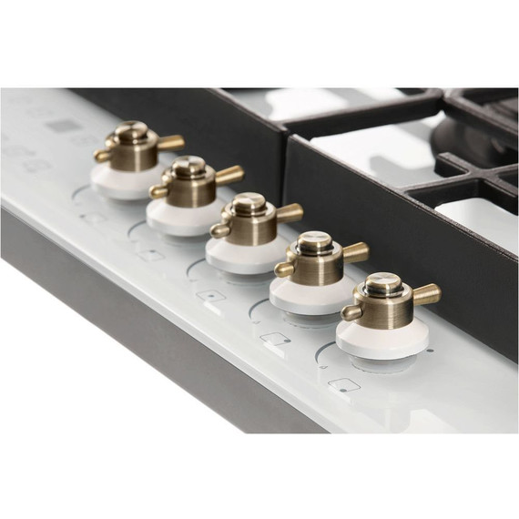 Газовая варочная поверхность Hiberg VM 7155 W (белое стекло) - фото 7