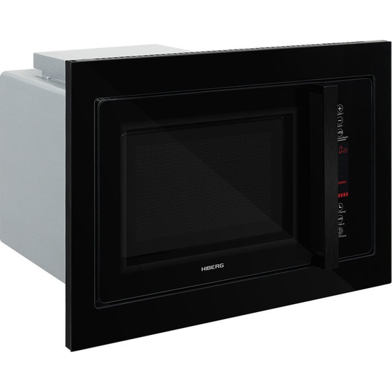 Встраиваемая микроволновая печь Hiberg VM 8505 B (чёрное стекло) - фото 2
