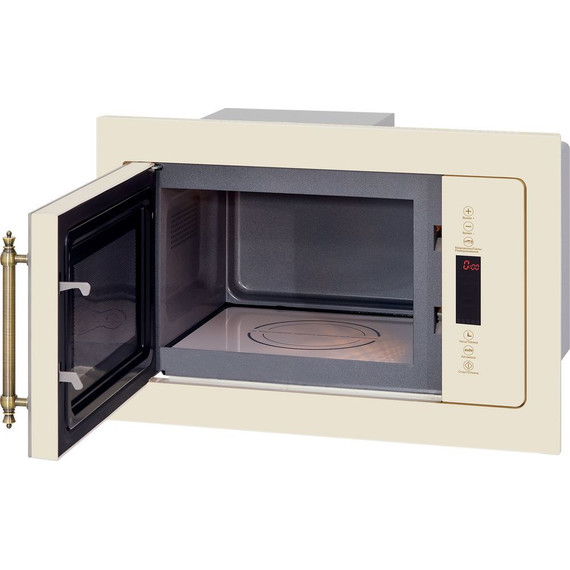 Встраиваемая микроволновая печь Hiberg VM 8505 Y (бежевое стекло) - фото 3