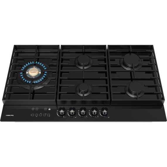 Газовая варочная поверхность Hiberg VM 9155 B (чёрное стекло) - фото 3