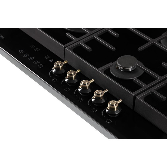 Газовая варочная поверхность Hiberg VM 9155 B (чёрное стекло) - фото 8