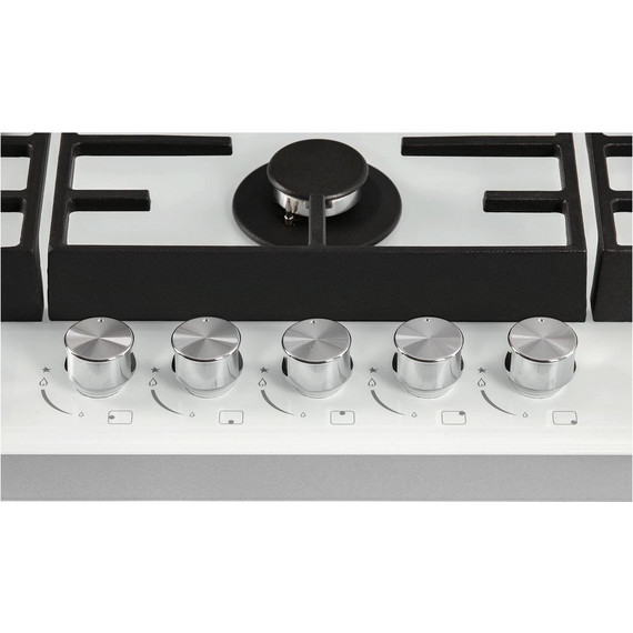 Газовая варочная поверхность Hiberg VM 9155 W (белое стекло) - фото 6