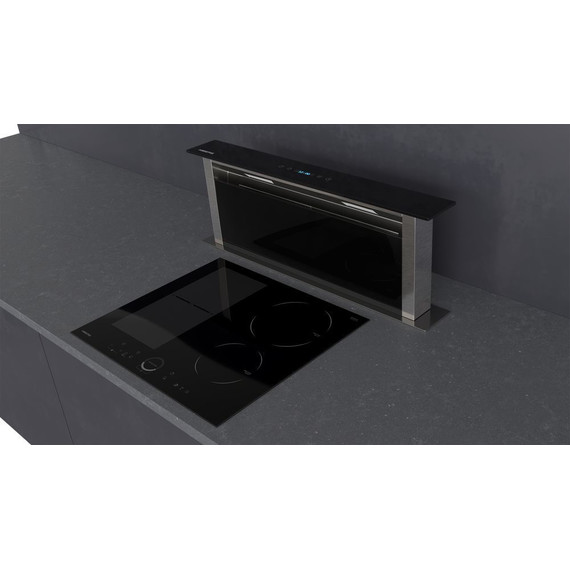 Вытяжка встраиваемая в столешницу Hiberg VTMF 90100 B (чёрное стекло) - фото 6