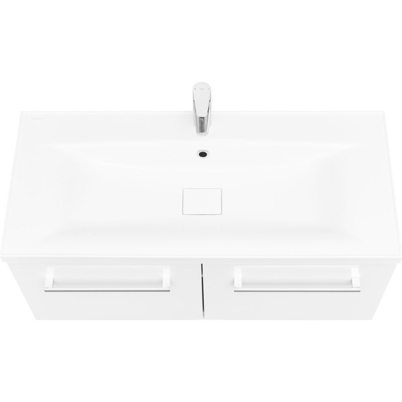 Тумба напольная с раковиной Акватон Мадрид 100 см 1A1280K5MA010, белый - фото 3