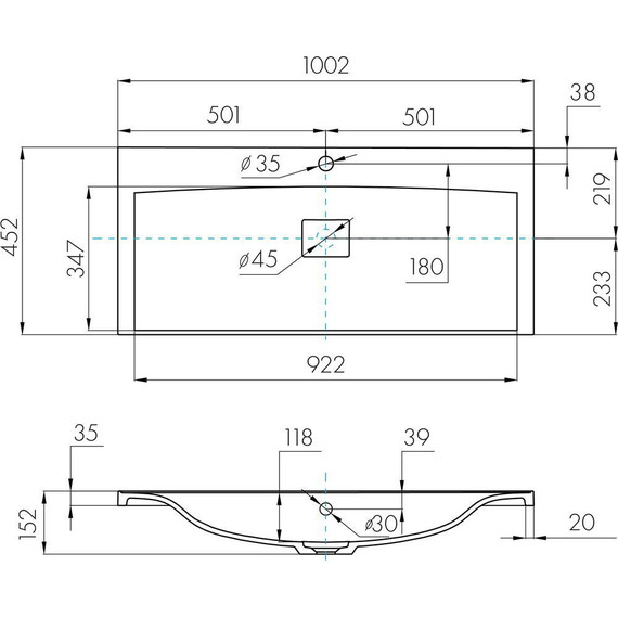 Тумба напольная с раковиной Акватон Мадрид 100 см 1A1280K5MA010, белый - фото 6