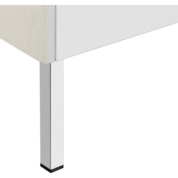 Тумба напольная с раковиной Акватон Йорк 60 см 1A1702K1YOAY0, белый/выбеленное дерево - фото 6