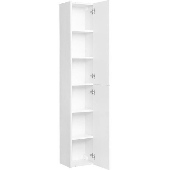 Пенал подвесной Акватон Йорк 30 см 1A171203YOAY0, белый/выбеленное дерево - фото 2