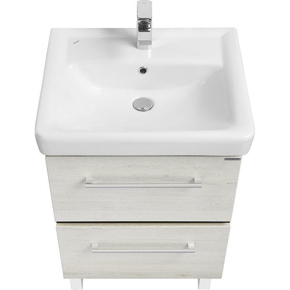 Тумба напольная с раковиной Акватон Ронда 60 см 1A2050K1RSC20, дуб соммерсет - фото 3