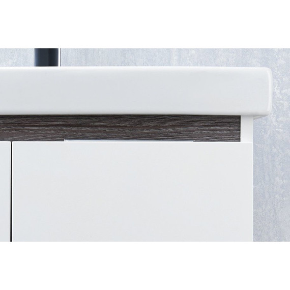 Тумба подвесная с раковиной Акватон Рене 80 см 1A2586K0NRC80, белый - фото 8