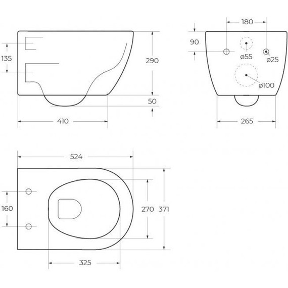 Унитаз подвесной безободковый Cezares Comfort CZR-191-TH - фото 15