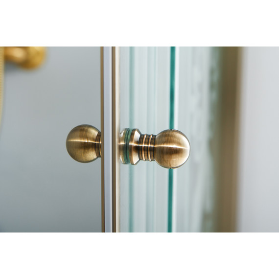 Душевое ограждение Cezares 120х90 см GIUBILEO-AH-1-120/90-SCORREVOLE-CP-Br, бронза/прозрачное/узор - фото, картинка 2 Душевое ограждение Cezares 120х90 см GIUBILEO-AH-1-120/90-SCORREVOLE-CP-Br, бронза/прозрачное/узор - фото 2