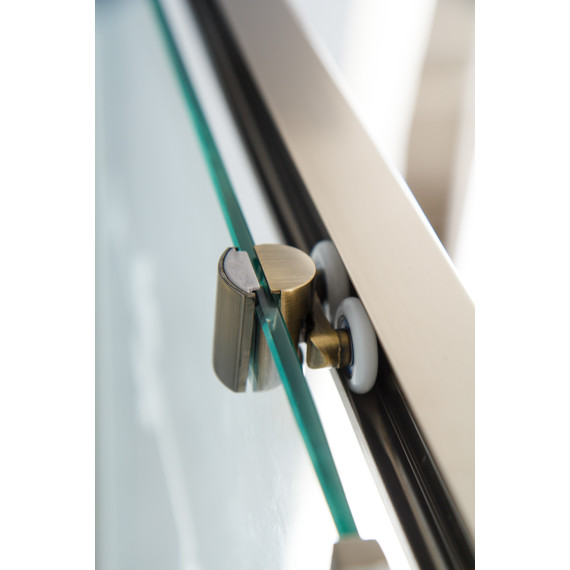 Душевое ограждение Cezares 120х90 см GIUBILEO-AH-1-120/90-SCORREVOLE-CP-Br, бронза/прозрачное/узор - фото, картинка 3 Душевое ограждение Cezares 120х90 см GIUBILEO-AH-1-120/90-SCORREVOLE-CP-Br, бронза/прозрачное/узор - фото 3