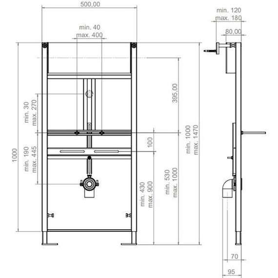Инсталляция для писсуара Artceram 700.103 - фото 2