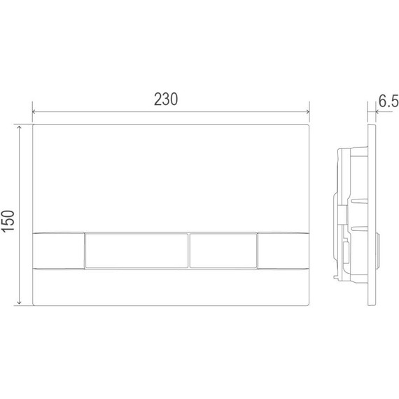 Кнопка смыва Lemark Bit 9803007, хром матовый - фото 3
