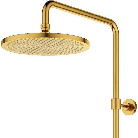 Душевая стойка с термостатом Cezares ECO-CD-T-BORO, брашированное золото - фото 2