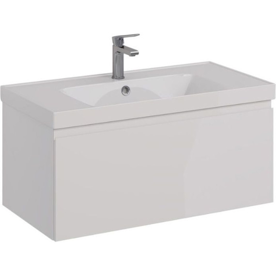 Тумба подвесная с раковиной Lemark Veon Mini 90 см LM02VM90T - фото 
