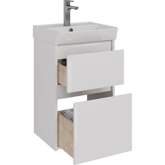 Тумба подвесная с раковиной Lemark Combi 45 см LM03C45T - фото 2