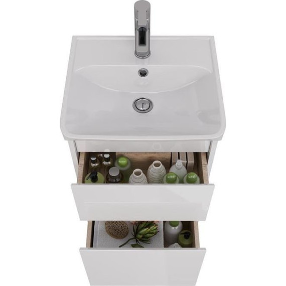 Тумба подвесная с раковиной Lemark Combi 45 см LM03C45T - фото 3