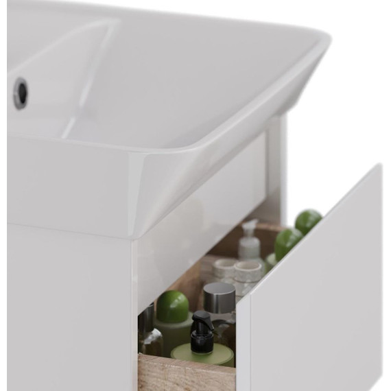 Тумба подвесная с раковиной Lemark Combi 45 см LM03C45T - фото 4