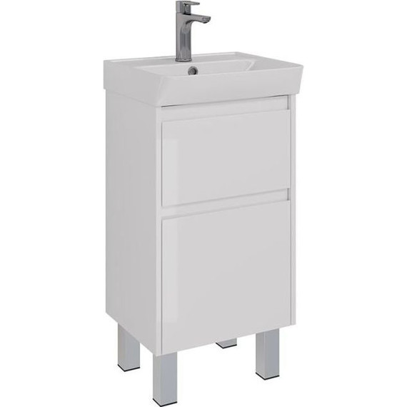 Тумба подвесная с раковиной Lemark Combi 45 см LM03C45T - фото 5