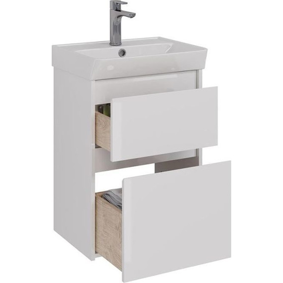 Тумба подвесная с раковиной Lemark Combi 50 см LM03C50T - фото 2