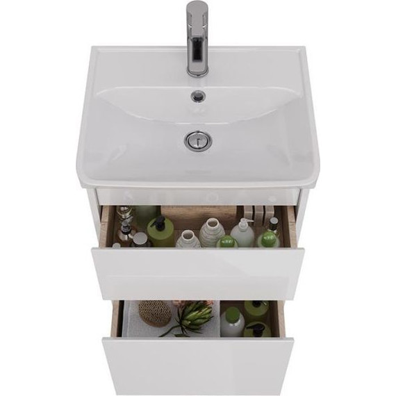 Тумба подвесная с раковиной Lemark Combi 50 см LM03C50T - фото 3