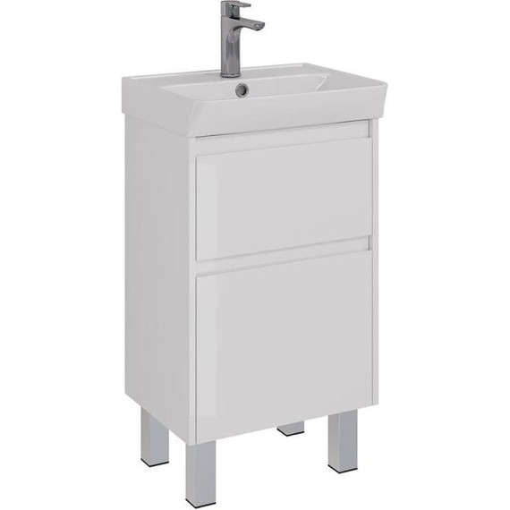 Тумба подвесная с раковиной Lemark Combi 50 см LM03C50T - фото 5