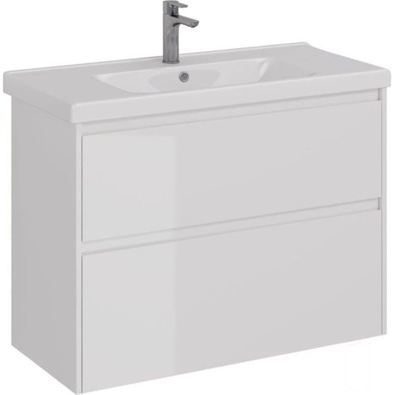 Тумба подвесная с раковиной Lemark Combi 100 см LM03C100T - фото 