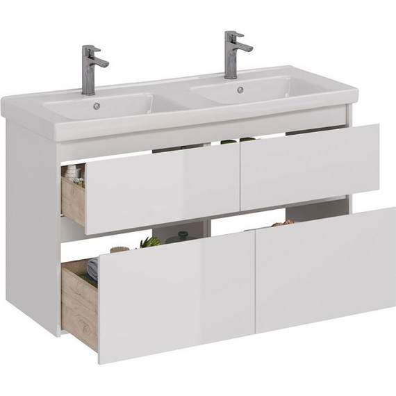 Тумба подвесная с раковиной Lemark Combi 125 см LM03C125T - фото 2