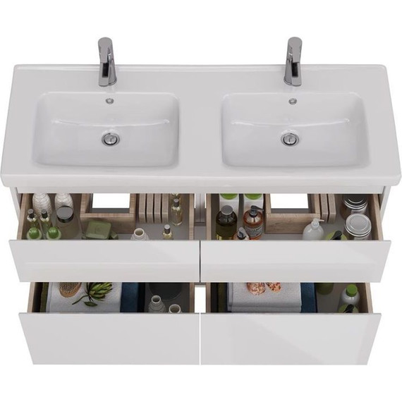 Тумба подвесная с раковиной Lemark Combi 125 см LM03C125T - фото 3