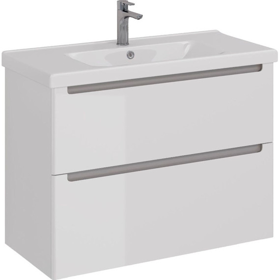 Тумба подвесная с раковиной Lemark Buno 100 см LM04B100T - фото 