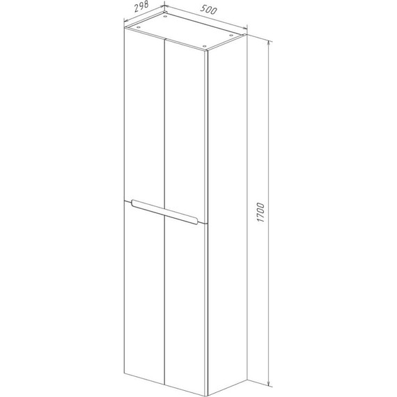 Пенал подвесной Lemark Buno 50 см LM04B50P - фото 7