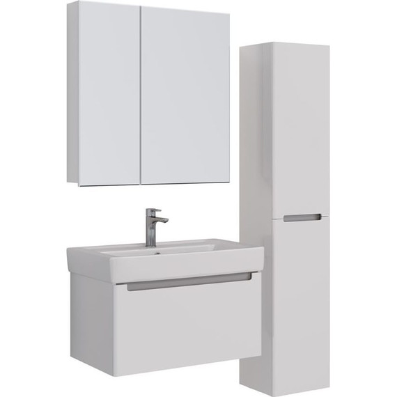 Тумба подвесная с раковиной Lemark Buno Mini 80 см LM05BM80T - фото 6