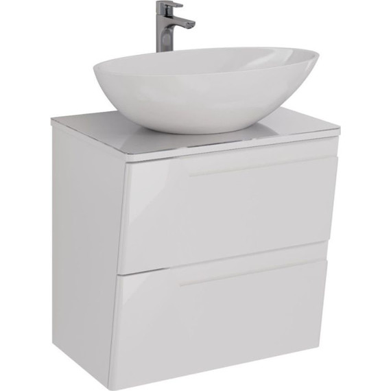 Тумба подвесная со столешницей Lemark Miano 60 см LM06M60T - фото 