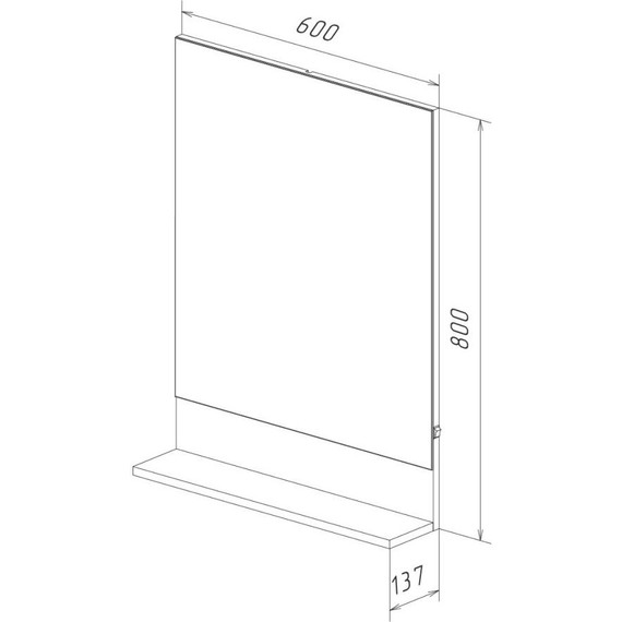 Зеркало Lemark Romance 60 см LM07R60Z - фото 5