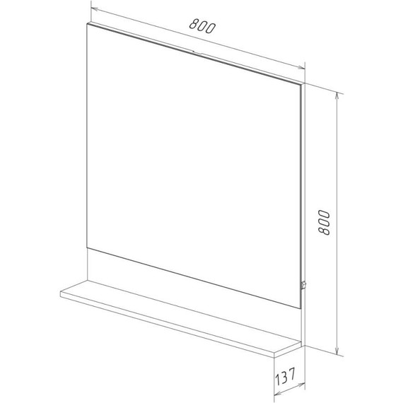 Зеркало Lemark Romance 80 см LM07R80Z - фото 5