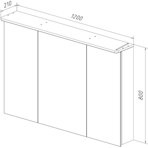 Зеркало-шкаф Lemark Zenon 120 см LM120ZS-Z - фото 8