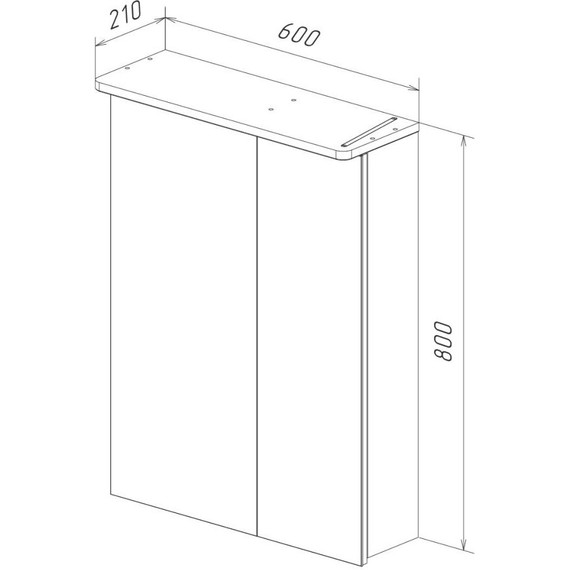 Зеркало-шкаф Lemark Zenon 60 см LM60ZS-Z - фото 6