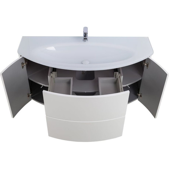 Тумба подвесная с раковиной Cezares Eden 120 см 54861, Bianco lucido - фото 10