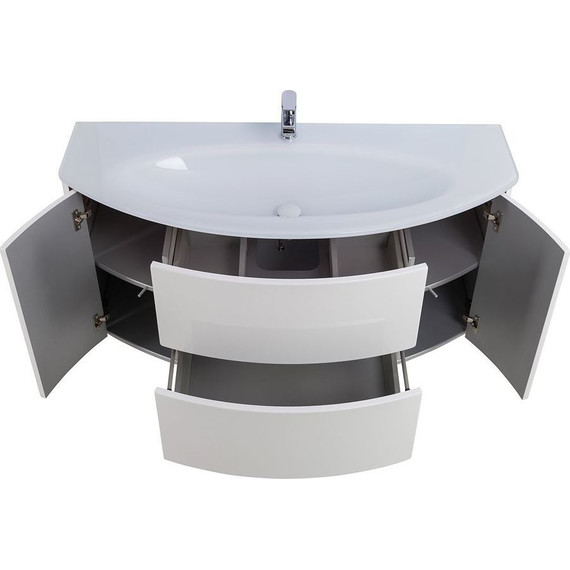 Тумба подвесная с раковиной Cezares Eden 120 см 54861, Bianco lucido - фото 11