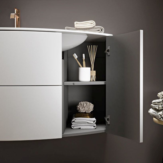 Тумба подвесная с раковиной Cezares Eden 120 см 54861, Bianco lucido - фото 3