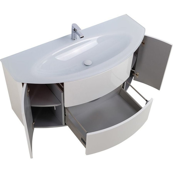 Тумба подвесная с раковиной Cezares Eden 120 см 54861, Bianco lucido - фото 6